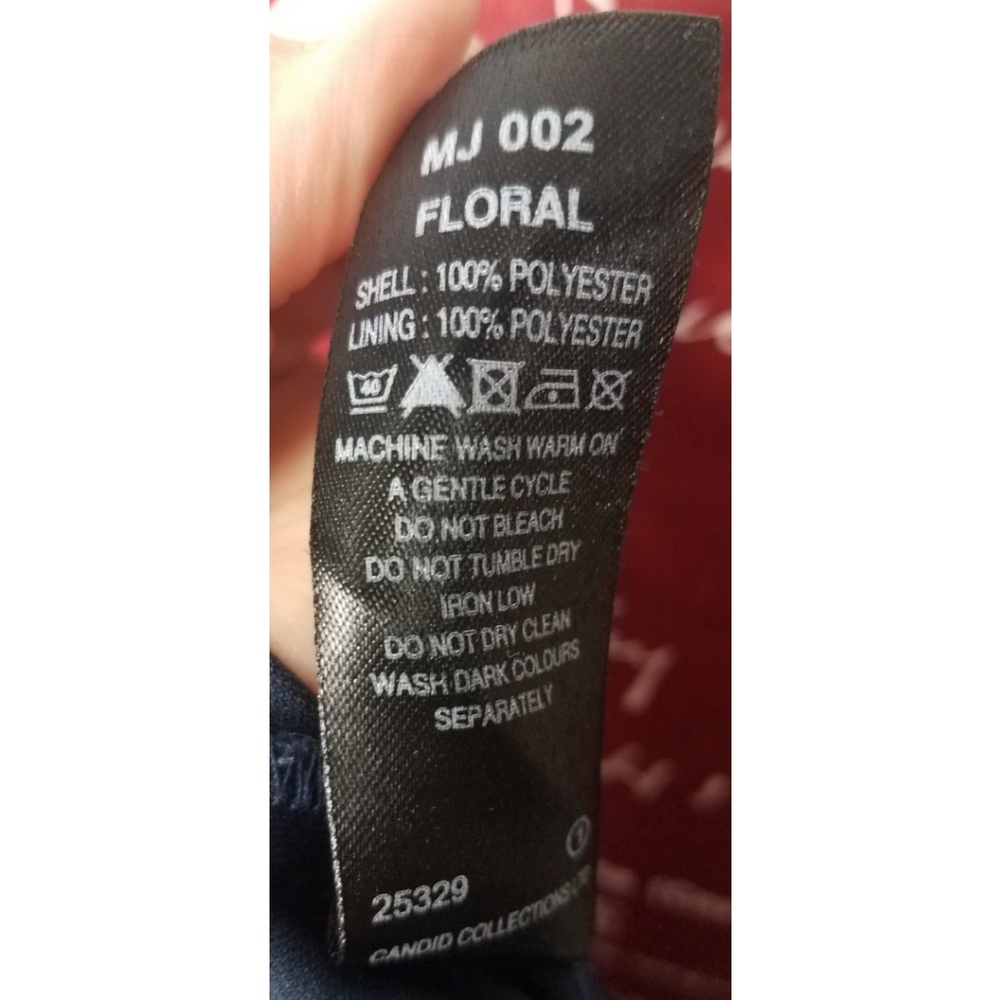 Joe Browns Navy Floral Dress Plus Size 16 - Picture 7 of 8